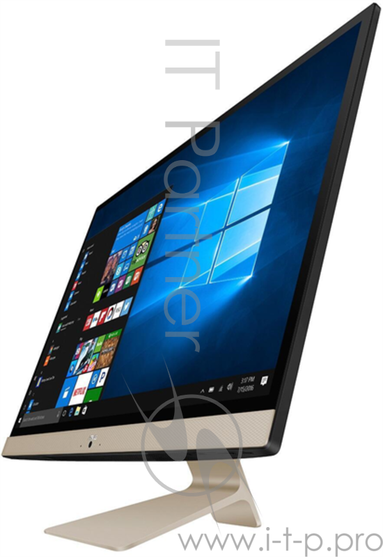 Моноблок ASUS V272UNK-BA121T Intel i7-8550U/8Gb/1Tb HDD+256Gb SSD/27 FHD 1920 X 1080 Glare non-Touch/NV GF150MX 2GB/Windows 10 Home/Zen Plastic Golden Wireless Keyboard+ Mouse/Black