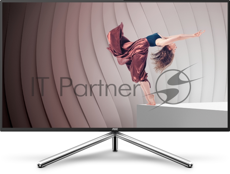 МОНИТОР 32 AOC U32U1 Black-Silver PORSCHE design с поворотом экрана (4K, IPS, 3840x2160, HDR600, 5 ms, 178°/178°,50M:1)