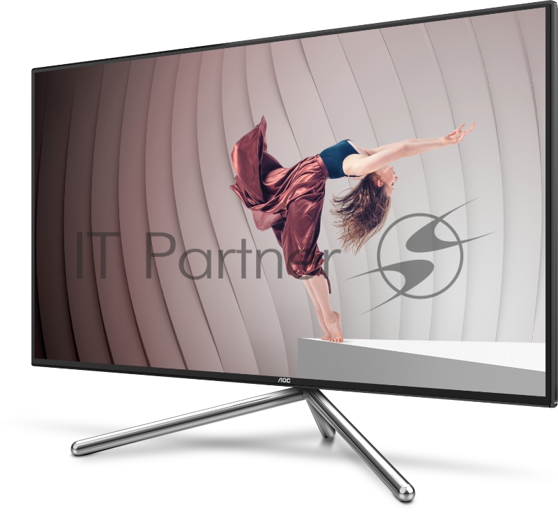 МОНИТОР 32 AOC U32U1 Black-Silver PORSCHE design с поворотом экрана (4K, IPS, 3840x2160, HDR600, 5 ms, 178°/178°,50M:1)