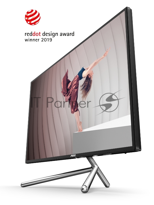 МОНИТОР 32 AOC U32U1 Black-Silver PORSCHE design с поворотом экрана (4K, IPS, 3840x2160, HDR600, 5 ms, 178°/178°,50M:1)