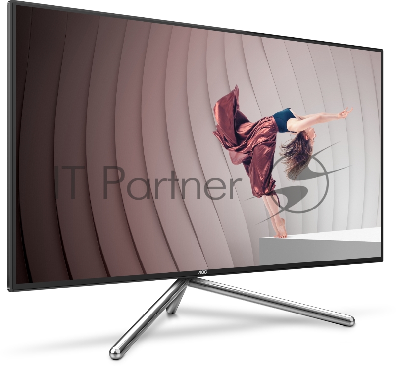 МОНИТОР 32 AOC U32U1 Black-Silver PORSCHE design с поворотом экрана (4K, IPS, 3840x2160, HDR600, 5 ms, 178°/178°,50M:1)