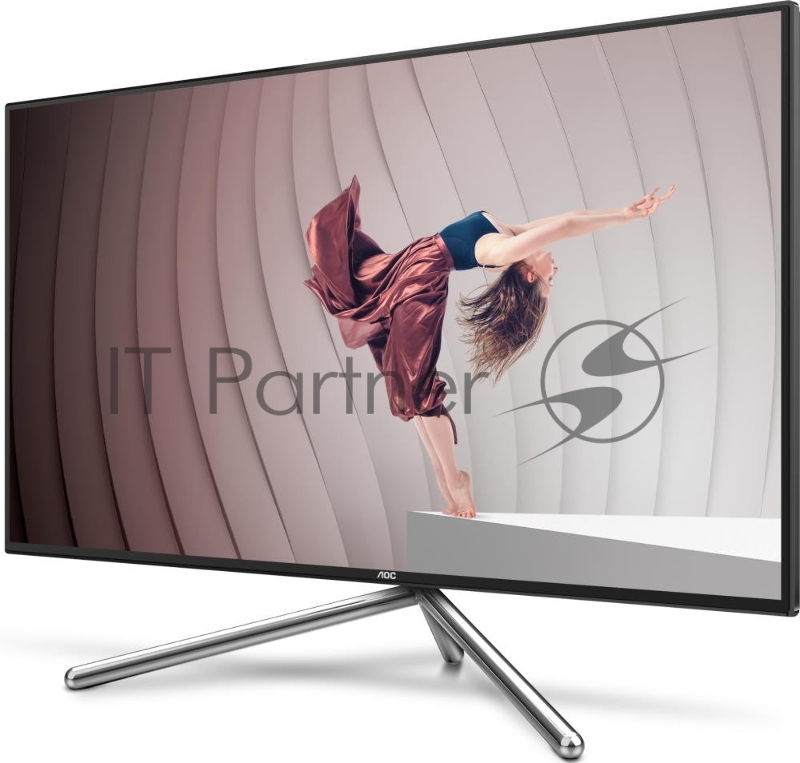 МОНИТОР 32 AOC U32U1 Black-Silver PORSCHE design с поворотом экрана (4K, IPS, 3840x2160, HDR600, 5 ms, 178°/178°,50M:1)