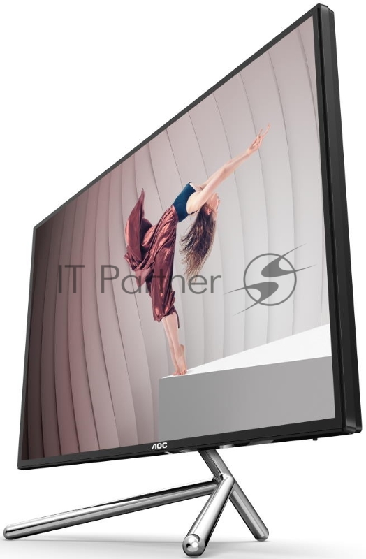 МОНИТОР 32 AOC U32U1 Black-Silver PORSCHE design с поворотом экрана (4K, IPS, 3840x2160, HDR600, 5 ms, 178°/178°,50M:1)