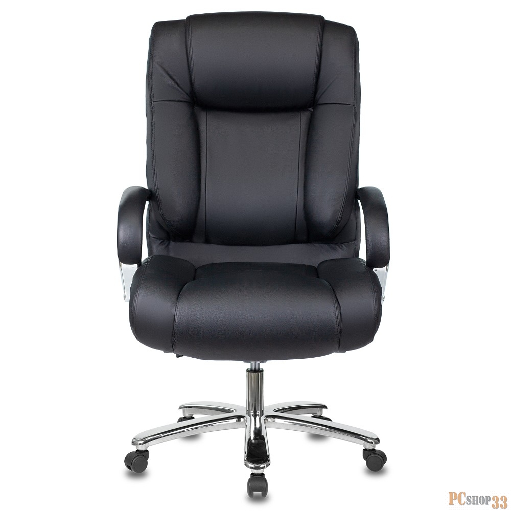 Кресло руководителя Бюрократ T-9925SL/BLACK черный кожа крестовина хром