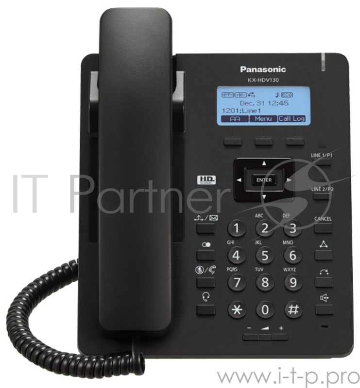 VoIP-телефон Panasonic KX-HDV130RUB (LAN) черный