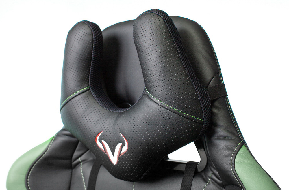 Кресло игровое Бюрократ VIKING 5 AERO LGREEN черный/салатовый искусственная кожа