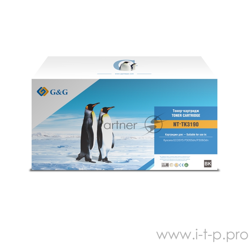 Картридж лазерный G&G NT-TK3190 черный (25000стр.) для Kyocera ECOSYS P3055dn/P3060dn