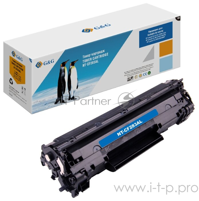 Картридж лазерный G&G NT-CF283AL черный (2500стр.) для HP LJ Pro M125/125FW/125A/M127/M127FW/FN
