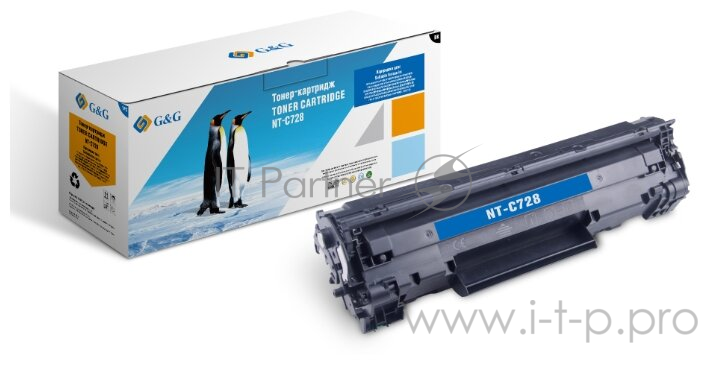 Картридж лазерный G&G NT-C728 черный (2100стр.) для Canon i-Sensys MF4410/4430/4450/4550D