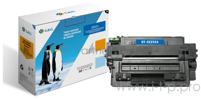 Картридж лазерный G&G NT-CE255A черный (6000стр.) для HP LJ Enterprise MFP M525c/P3015n/LJ Pro M521dn MFP/M521dw MFP