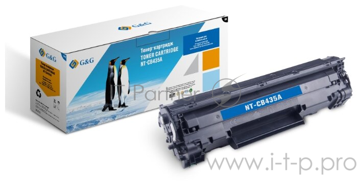 Картридж лазерный G&G NT-CB435A черный (1500стр.) для HP LJ P1005/P1006