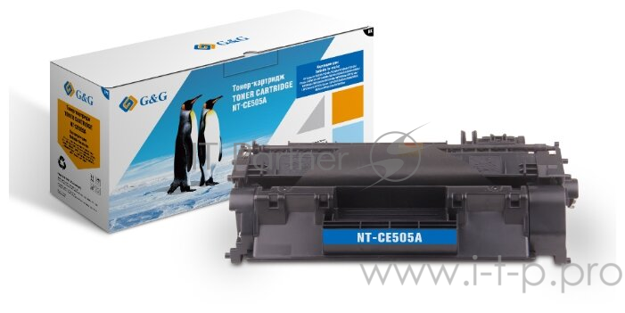 Картридж лазерный G&G NT-CE505A черный (2300стр.) для HP LJ P2055/P2035/Pro 400 M401/MFP M425