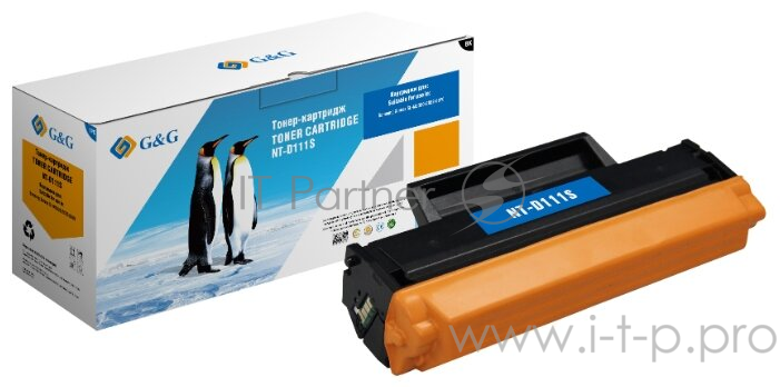 Картридж лазерный G&G NT-D111S черный (1000стр.) для Samsung Xpress SL-M2020/2020W/2022FW/2022W/20
