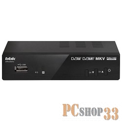 Цифровая ТВ приставка BBK SMP240HDT2 черный