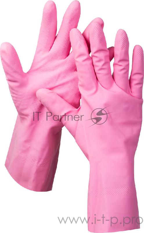 Перчатки Перчатки ЗУБР МАСТЕР латексные, повышенной прочности, х/б напыление, рифлёные, 100% латекс, 100% хлопок, размер S