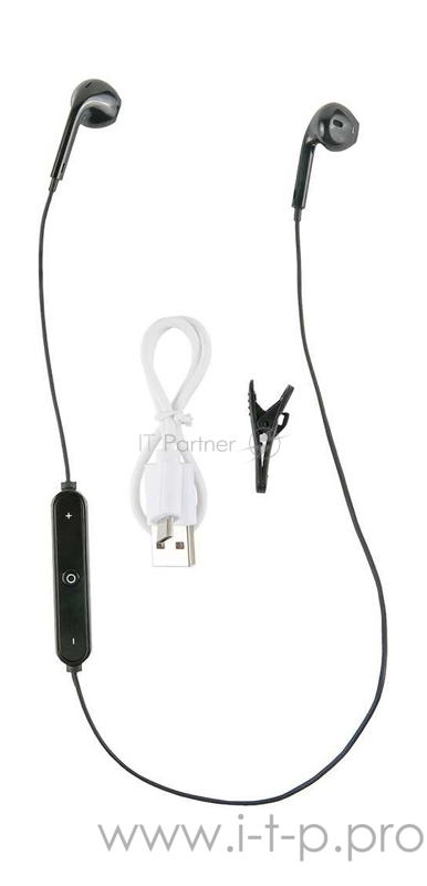 Гарнитура вкладыши Redline BHS-01 черный беспроводные bluetooth (в ушной раковине)