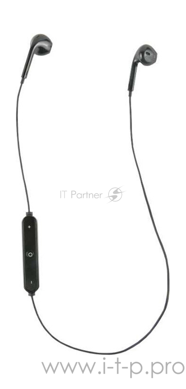 Гарнитура вкладыши Redline BHS-01 черный беспроводные bluetooth (в ушной раковине)