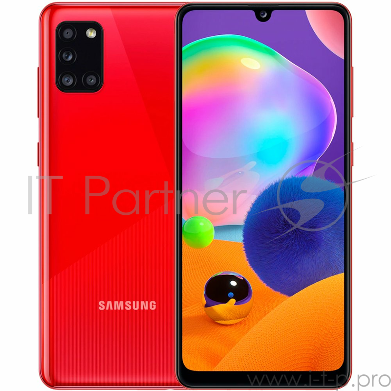 Смартфон Samsung Galaxy A31 SM-A315F 128Gb красный 3G 4G 6.4 1080x2400 And10 48Mpix 802.11 a/b/g/n/