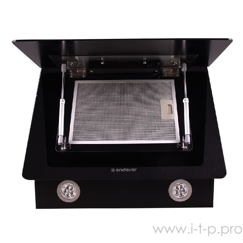 Вытяжка кухонная Endever Spectre KH-41B, цвет черный, 190Вт, 3 скоростных режима, ширина встраивания 60 см, технология управления жестами, 1 шт/уп