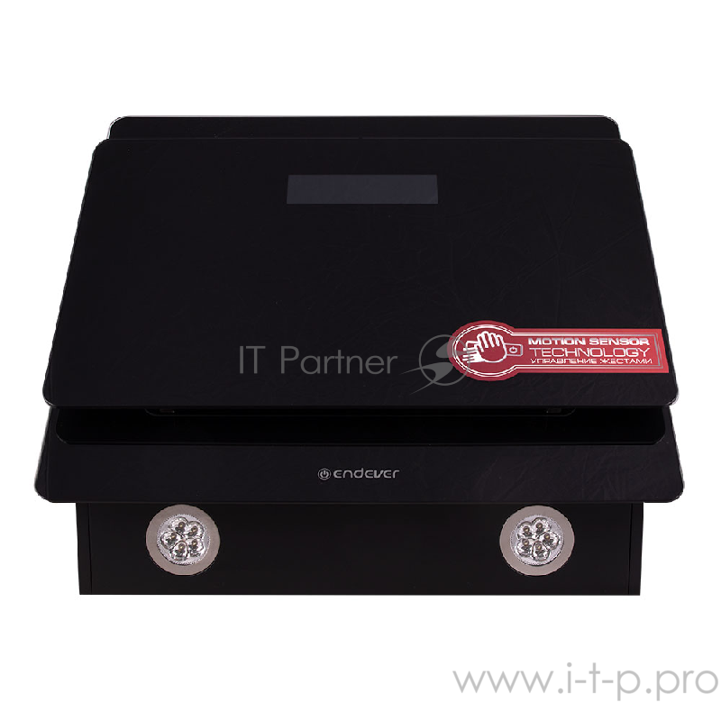 Вытяжка кухонная Endever Spectre KH-41B, цвет черный, 190Вт, 3 скоростных режима, ширина встраивания 60 см, технология управления жестами, 1 шт/уп