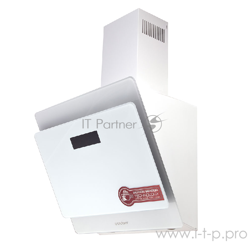 Вытяжка кухонная Endever Spectre KH-41W, цвет белый, 190Вт, 3 скоростных режима, ширина встраивания 60 см, технология управления жестами, 1 шт/уп