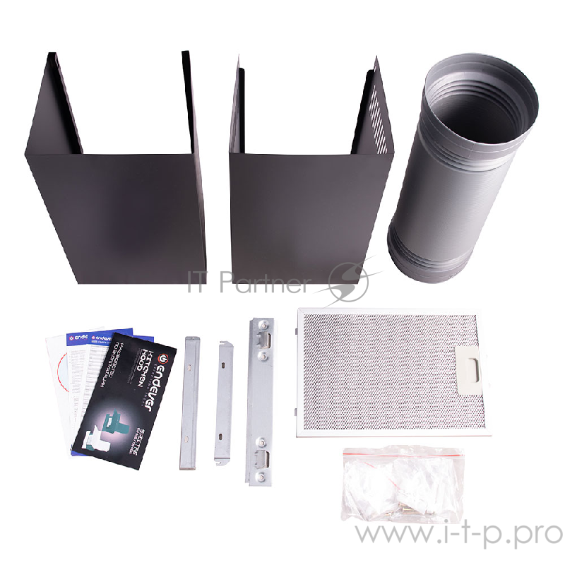 Вытяжка кухонная Endever Spectre KH-40B, цвет черный, 190Вт, 3 скоростных режима, ширина встраивания 60 см, технология управления жестами, 1 шт/уп