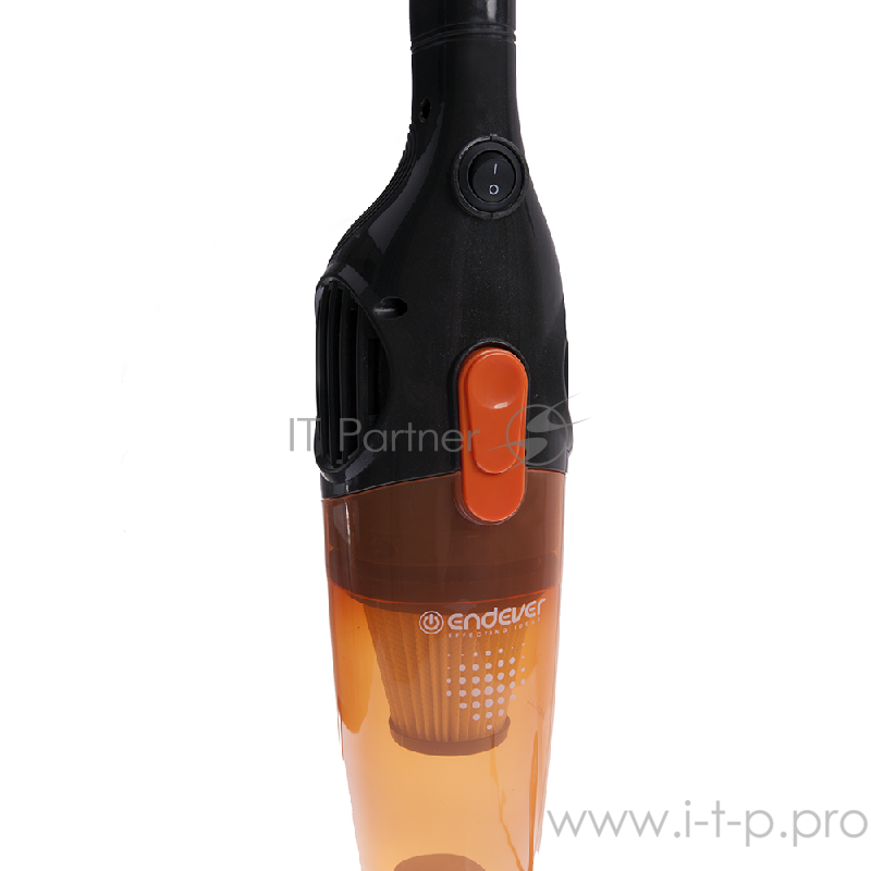 Вертикальный пылесос циклонного типа Endever SkyClean VC-277, темно-серый/оранжевый, мощность 700 Вт, циклонная система фильтрации, 6 шт/уп