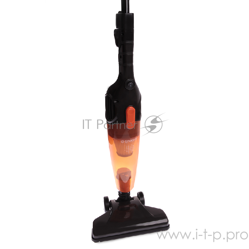 Вертикальный пылесос циклонного типа Endever SkyClean VC-277, темно-серый/оранжевый, мощность 700 Вт, циклонная система фильтрации, 6 шт/уп