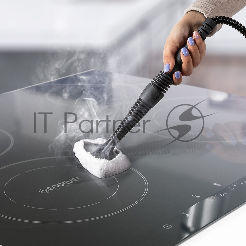 Универсальный пароочиститель Endever Odyssey Q-443, черный/синий, 900 Вт, 3.5 бар, 28 г/мин