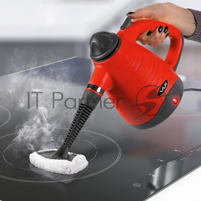 Универсальный пароочиститель VLK Sorento 4800, черный/красный, 900 Вт, 3.5 бар, 28 г/мин