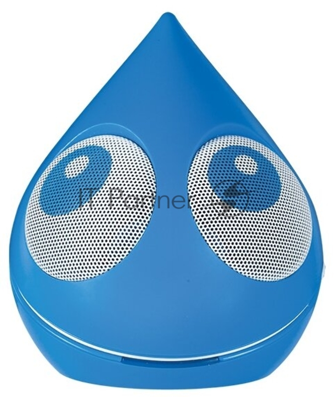 Портативная акустическая колонка Kromax MULTIMEDIA S-2 мощность 2-4 Вт, динамики 2х40 мм, 150-20000 Гц, Jack 3,5, работа от miniUSB или 3xААА