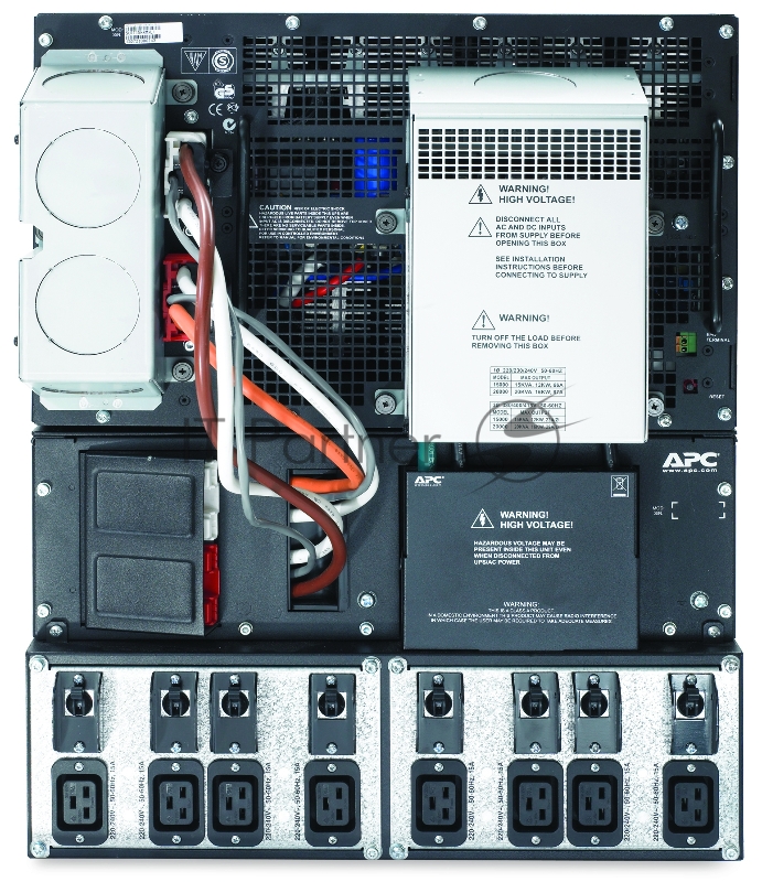 ИБП (UPS) 12U 19 RM 15000ВА APC Smart-UPS RT 15kVA SURT15KRMXLI, черный (COM, LAN)