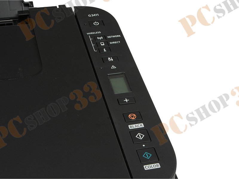 МФУ Canon PIXMA G3411 A4, струйный, принтер + сканер + копир, ЖК 1.2, черный (USB2.0, WiFi)