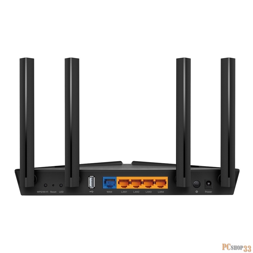 Роутер беспроводной TP-Link Archer AX20 AX1800 10/100/1000BASE-TX черный