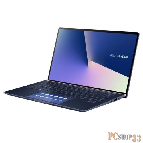 Ноутбук 14 FHD Asus UX434FQ-A6073T blue (Core i7 10510U/16Gb/512Gb SSD/MX350 2Gb/ScreenPad/W10) (90NB0RM1-M00970)