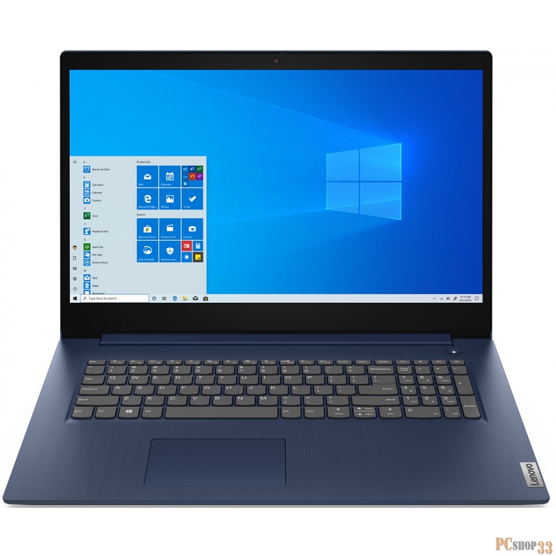 Ноутбук 17.3 HD+ Lenovo IdeaPad 3 abyss blue (AMD Ryzen 3 3250U/8Gb/256Gb SSD/noDVD/VGA int/DOS) (81W2003XRK)