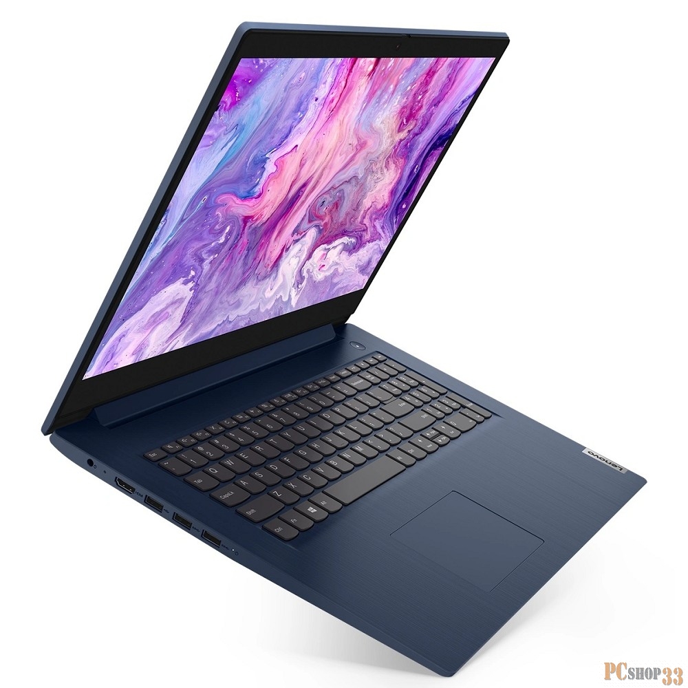 Ноутбук 17.3 HD+ Lenovo IdeaPad 3 abyss blue (AMD Ryzen 3 3250U/8Gb/256Gb SSD/noDVD/VGA int/DOS) (81W2003XRK)