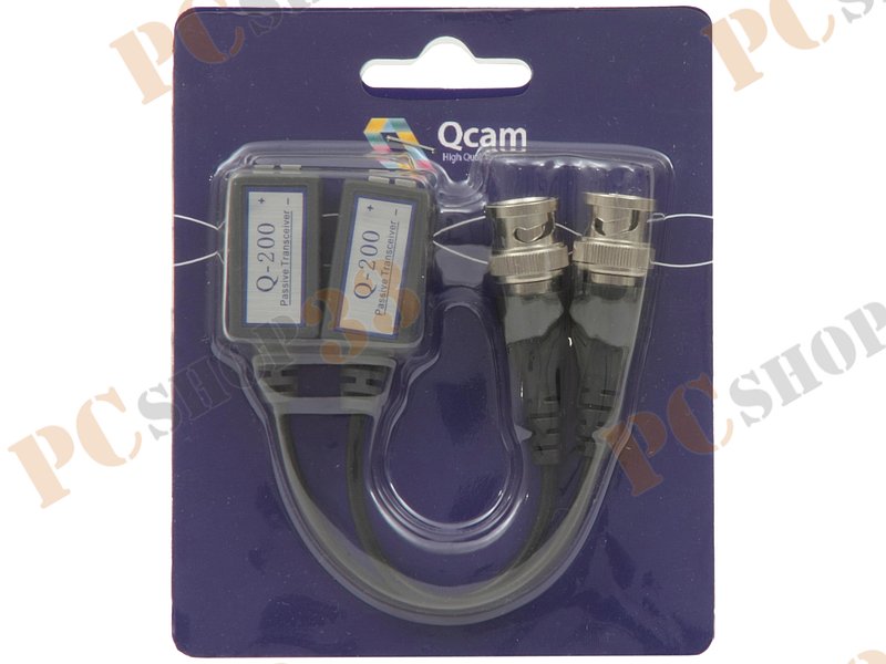 Пассивный приемник/передатчик видеосигнала по витой паре на 1 канал Q-Cam Q-200 (2шт./уп.)
