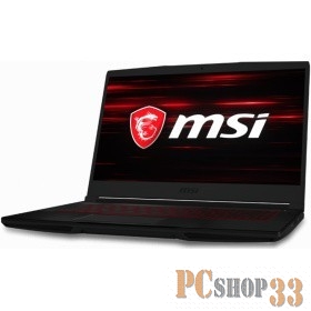 Ноутбук MSI GF63 Thin 9SCXR-820XRU Core i5 9300H/8Gb/1Tb/NVIDIA GeForce GTX 1650 MAX Q 4Gb/15.6/IPS/FHD (1920x1080)/Free DOS/black/WiFi/BT/Cam