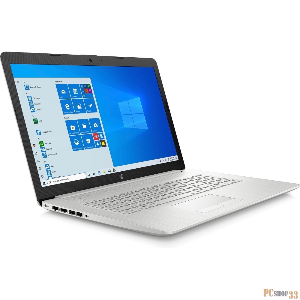 Ноутбук 17.3 IPS FHD HP 17-by3030ur silver (Core i7 1065G7/16Gb/512Gb SSD/noDVD/MX330 2Gb/W10) (13D80EA)
