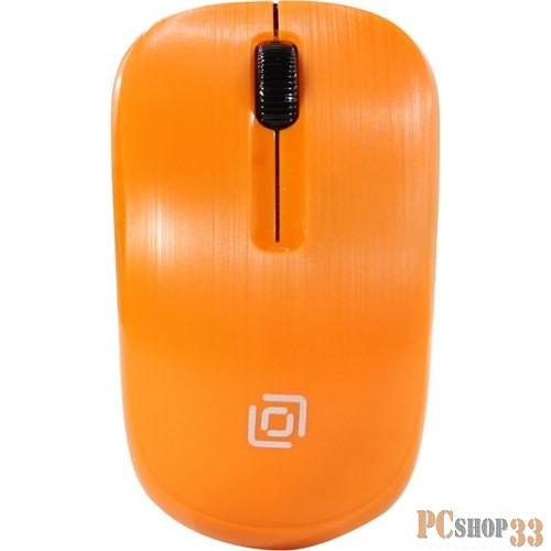 Мышь Oklick 525MW оранжевый оптическая (1000dpi) беспроводная USB (2but)