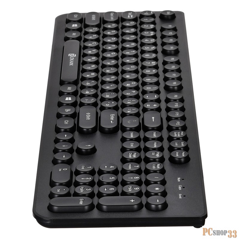 Клавиатура Oklick 400MR черный USB slim Multimedia
