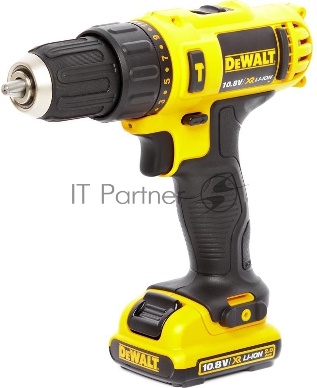 Дрель аккумуляторная DCD716D2. 10.8В,ударная 1.5 Ач,0-1500 об/мин,БЗП-10мм,28 Нм,кейс,2 акк