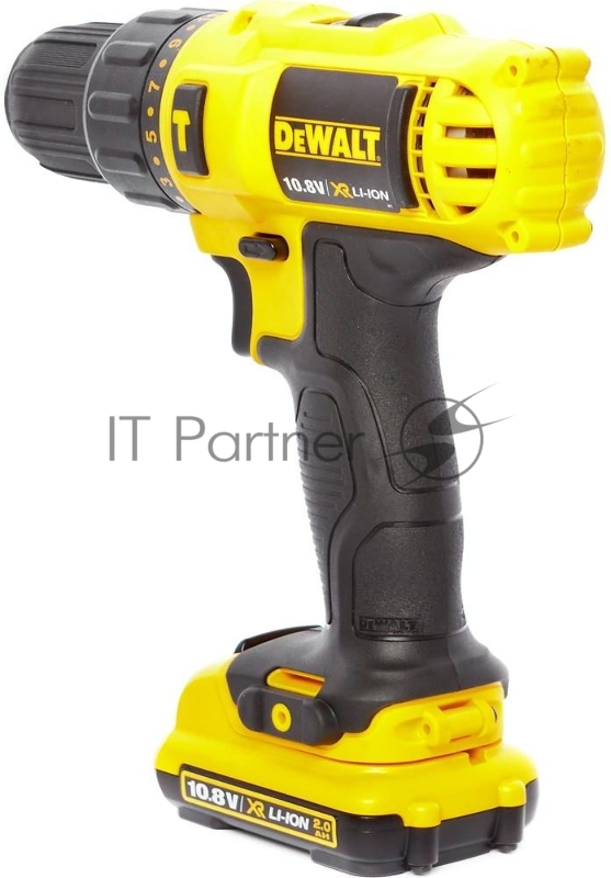 Дрель аккумуляторная DCD716D2. 10.8В,ударная 1.5 Ач,0-1500 об/мин,БЗП-10мм,28 Нм,кейс,2 акк