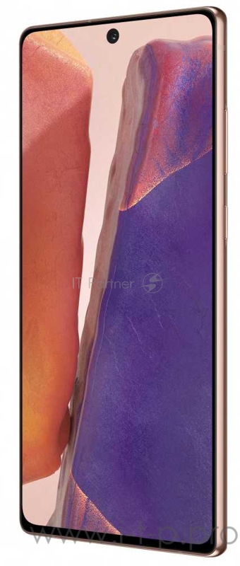 Смартфон Samsung SM-N980F Galaxy Note 20 256Gb 8Gb бронзовый моноблок 3G 4G 2Sim 6.7 1080x2400 Android 10.0 64Mpix 802.11 a/b/g/n/ac/ax NFC GPS GSM900/1800 GSM1900 TouchSc Ptotect MP3
