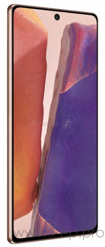 Смартфон Samsung SM-N980F Galaxy Note 20 256Gb 8Gb бронзовый моноблок 3G 4G 2Sim 6.7 1080x2400 Android 10.0 64Mpix 802.11 a/b/g/n/ac/ax NFC GPS GSM900/1800 GSM1900 TouchSc Ptotect MP3