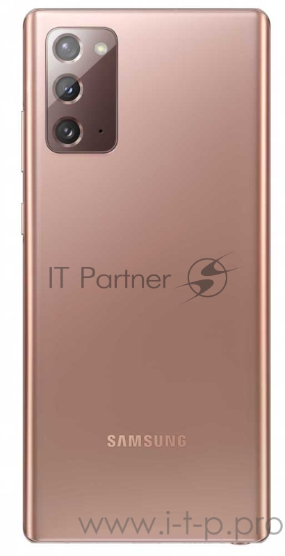 Смартфон Samsung SM-N980F Galaxy Note 20 256Gb 8Gb бронзовый моноблок 3G 4G 2Sim 6.7 1080x2400 Android 10.0 64Mpix 802.11 a/b/g/n/ac/ax NFC GPS GSM900/1800 GSM1900 TouchSc Ptotect MP3
