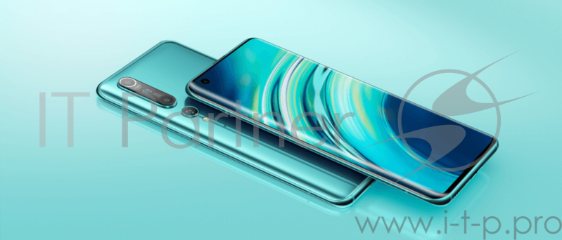 Смартфон Xiaomi Mi 10 256Gb 8Gb зеленый моноблок 3G 4G 1Sim 6.67 1080x2340 Android 10 108Mpix 802.11 a/b/g/n/ac/ax NFC GPS GSM900/1800 GSM1900 MP3 A-GPS