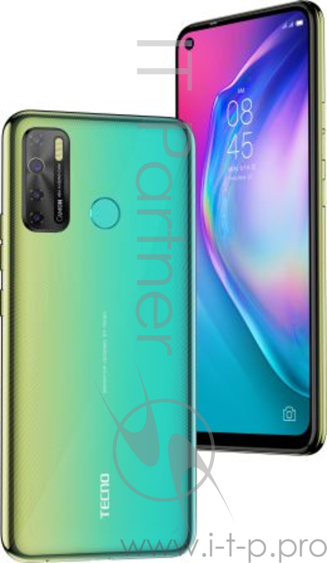 Смартфон Tecno CD7 CAMON 15 Shoal Gold, 6.6, 1600 x 720 пикселей, 2.0GHz, Octa-Core, 4GB RAM, 64GB, up to 256GB flash, 48Mpix+2Mpix+2Mpix+QVGA/16Mpix, 2 Sim, 4G, BT v5.0, WiFi 802.11 b/g/n, GPS / AGPS, Micro-USB, 5000mAh, Android 10, 196g, 164,1ммx 7