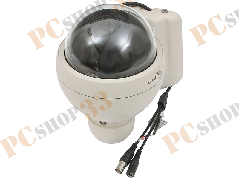 овая PTZ-камера Q-Cam QM-220K (CCD, цвет., 1/3, 5.0-60мм, 0.001лк, PAL, 700ТВЛ, пылезащищенная, влагозащищенная)